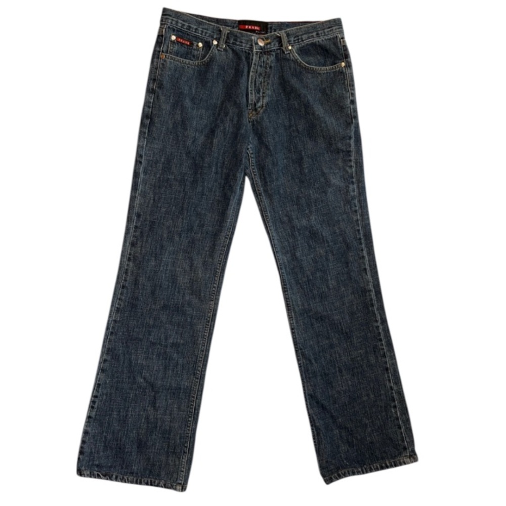 Prada Men's Bootcut Jeans - Dark Blue